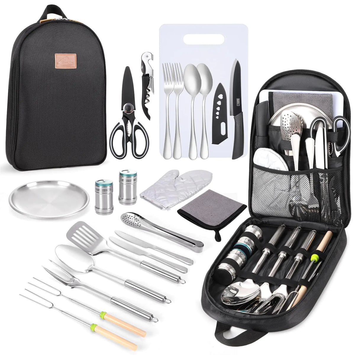 24-piece BBQ & Camping Cookware Kit
